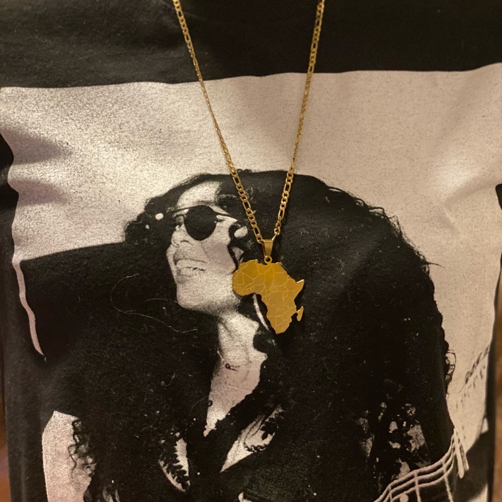African gold necklace